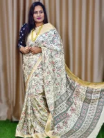 Elegant Off-White Silk Gift Item Saree