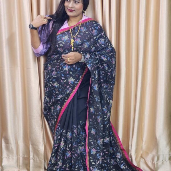 Exclusive Hand Work Half Silk Saree | Elegant Party & Wedding Collection