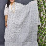 White Dupatta Hand Embroidery For Women Gift