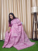 Elegant Moslin Embroidery Saree For Women - Image 3