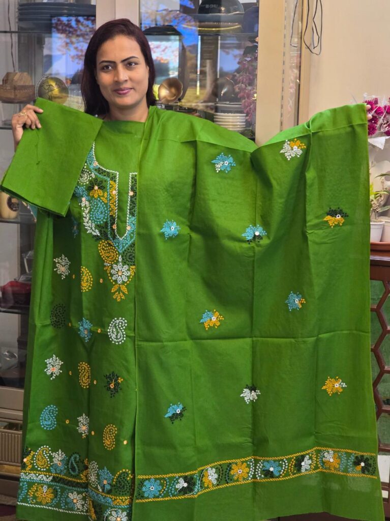 green color unstitch 3pis
