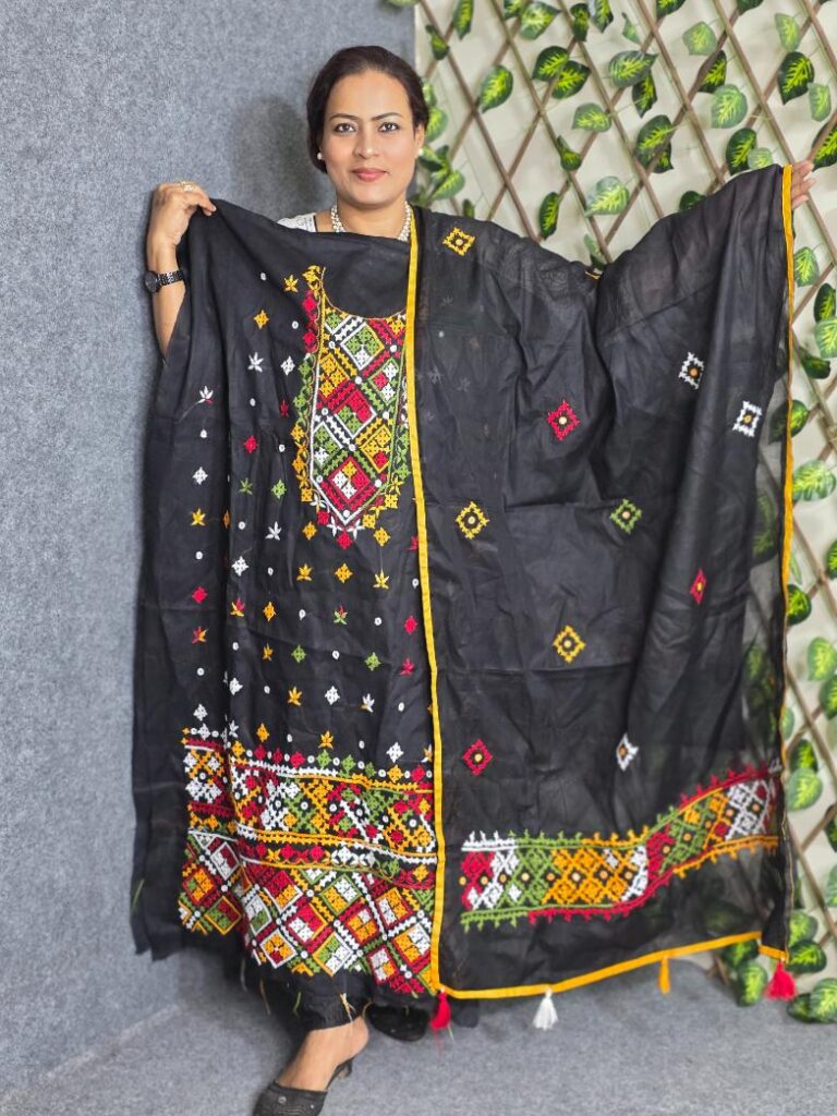 black Gujrati dress