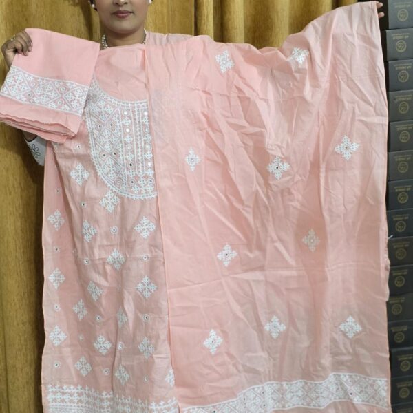 dusty pink Gujarati dress